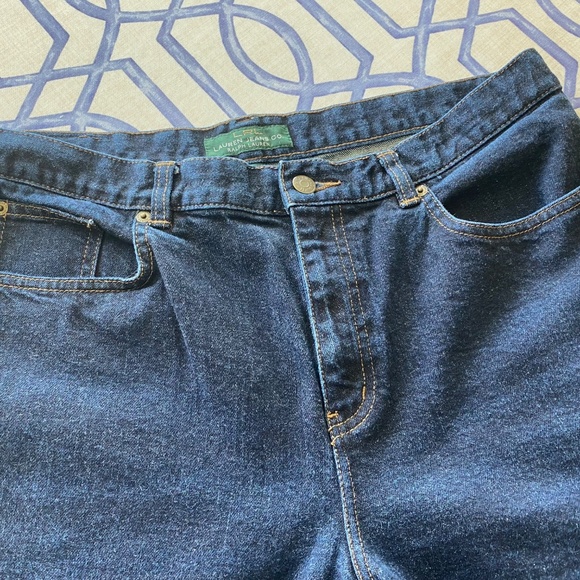 Ralph Lauren Blue Denim Jeans Size 14 Classic Straight  Worn 3 Times - Picture 7 of 8